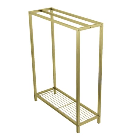 Kingston Brass SCC8357 Freestanding Iron Towel Rack, Brushed Brass SCC8357